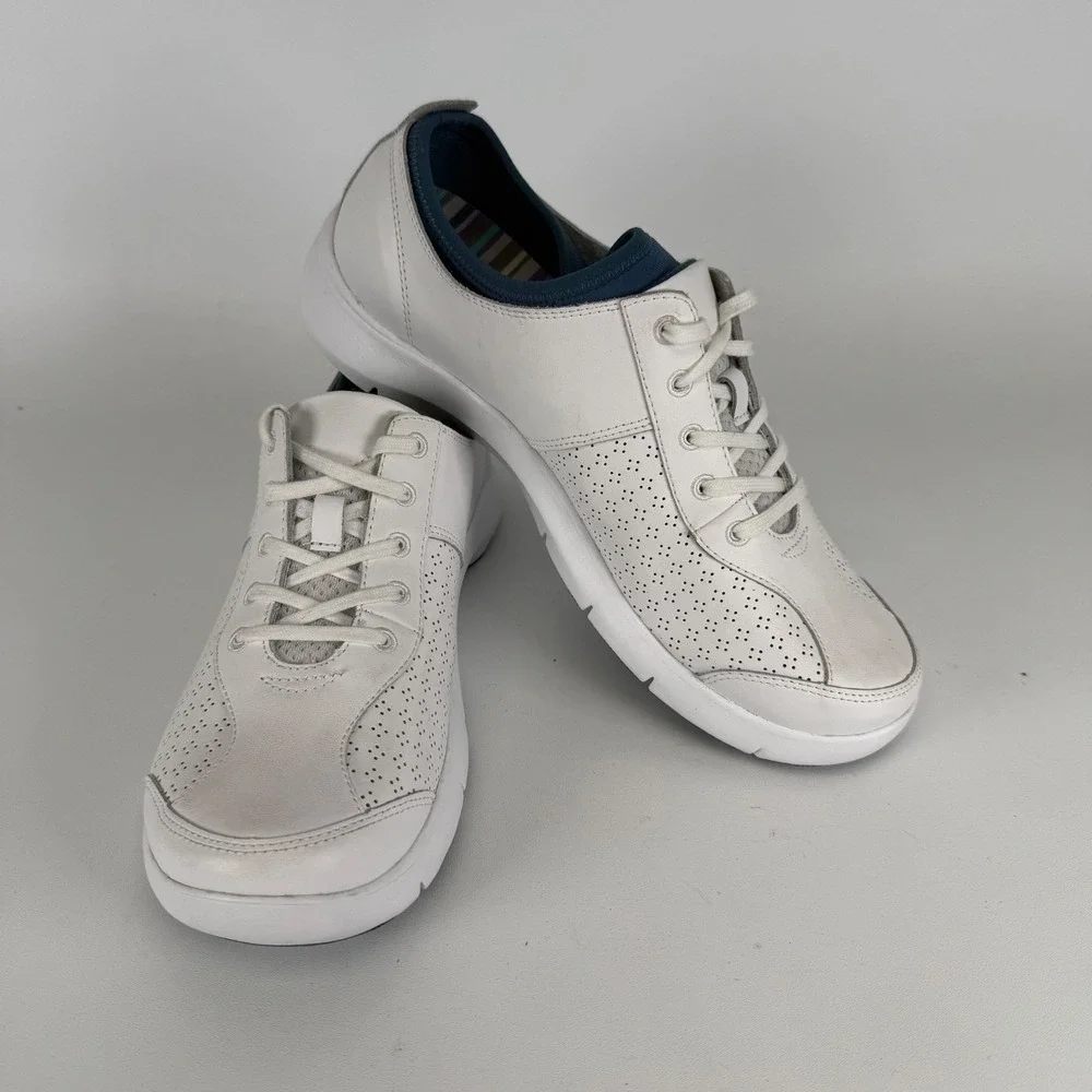 Women's Dansko Elise Sneakers White /Blue Size 42